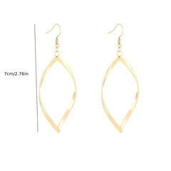 Hollow Twisted Dangle Earrings