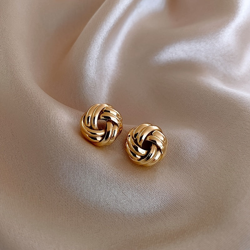 Elegant Knotted Twist Earrings Jewelry