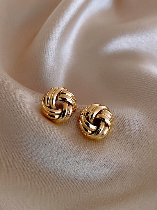 Elegant Knotted Twist Earrings Jewelry