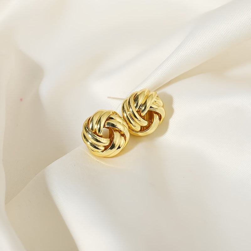 Elegant Knotted Twist Earrings Jewelry