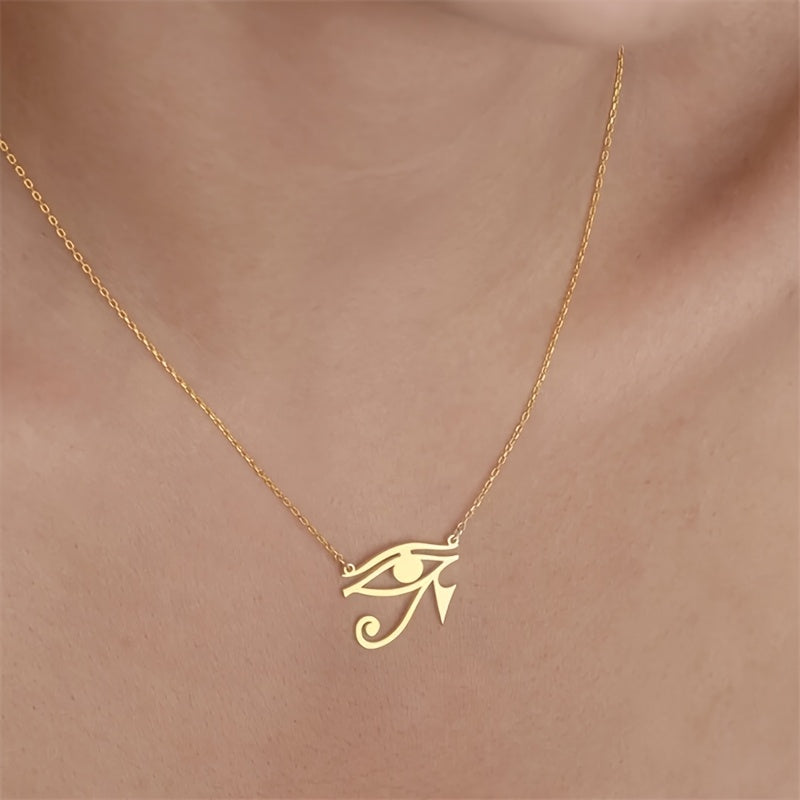 Golden Egyptian Eye Necklace