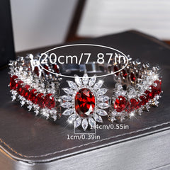 ANGOL Red Square Bezel Bracelet