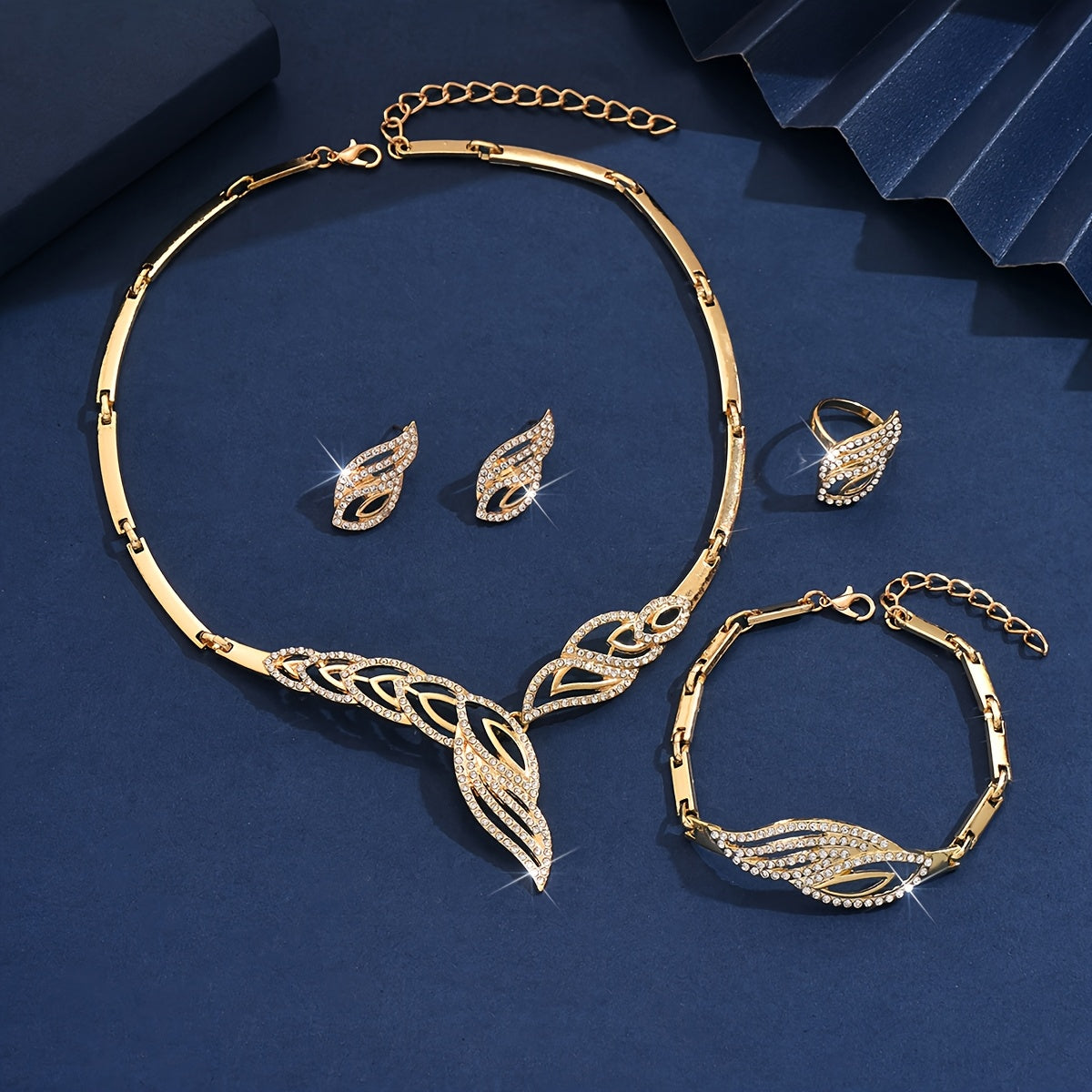 4pcs Vintage Bohemian Style Jewelry Set